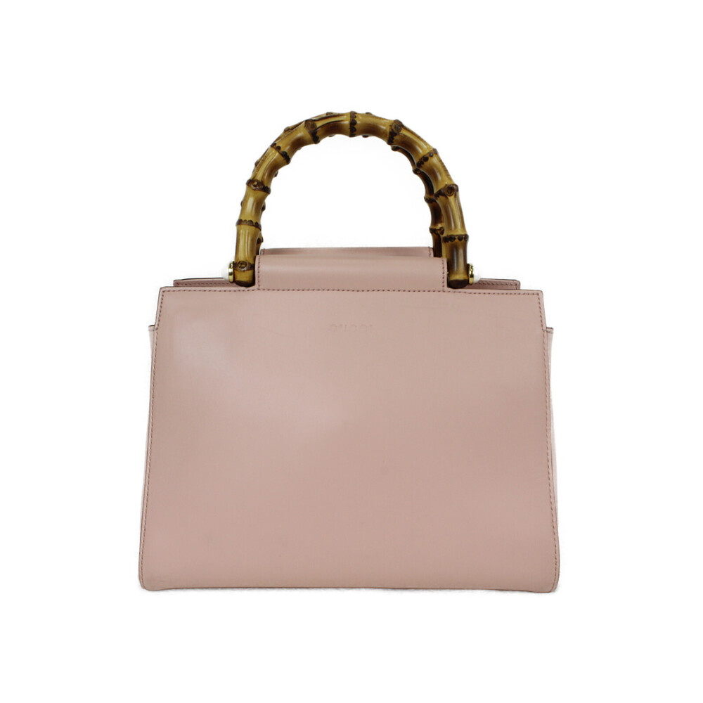 Gucci Nimfair Bag Leather Bamboo Pink